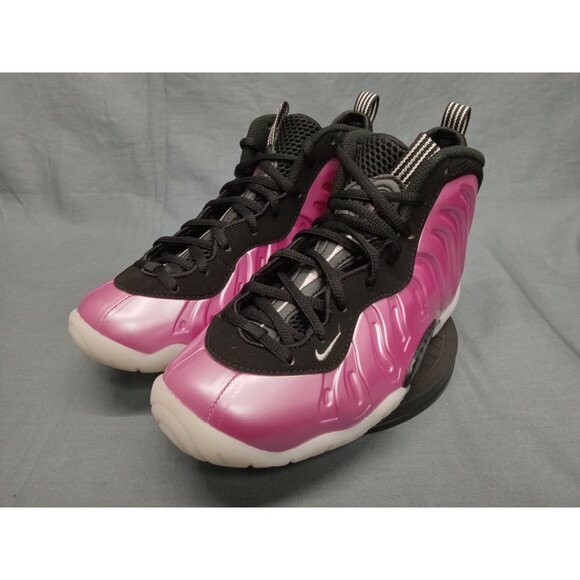 Nike Girls Little Posite One (GS) Sneakers Aura Pink Black Size 4.5 NEW IN BOX! - Picture 9 of 12